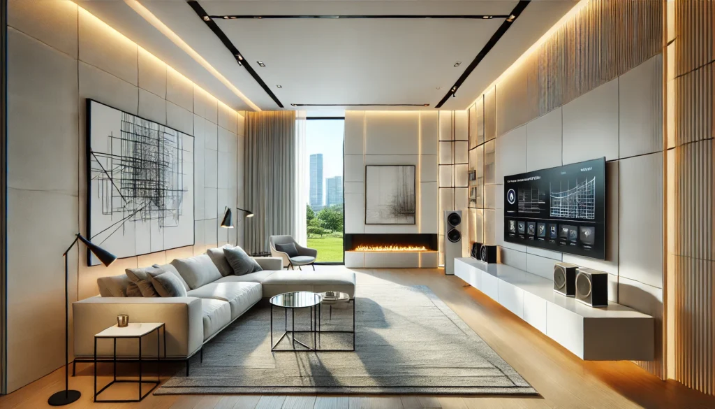 Electrify247_Modern Living Room - professional installation of home lighting